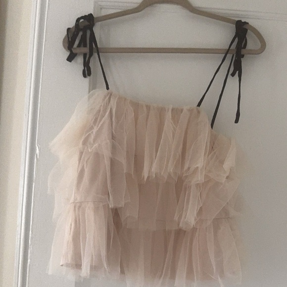 Anthropologie Sunday in Brooklyn Tie-Strap Tank Fairy Whimsical Feminine Ballet - Picture 7 of 11